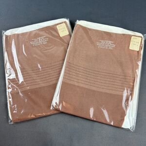Vintage Beige Glo Thigh Highs Lot of 2 Pair Size Medium 9.5 NOS
